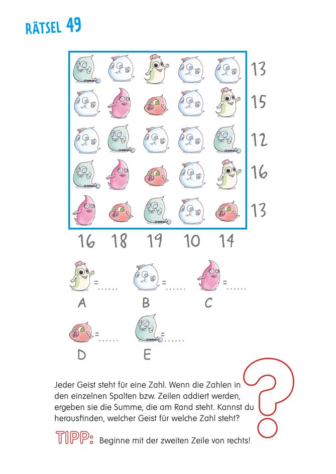 Beispielinhalt (Bild) Logische Denkrätsel. Ab 8 Jahren