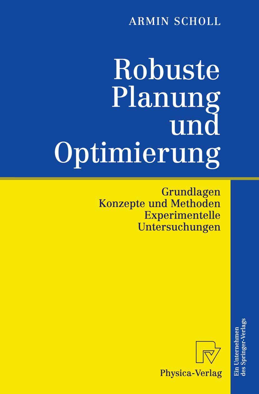 Vorderes Coverbild Robuste Planung und Optimierung