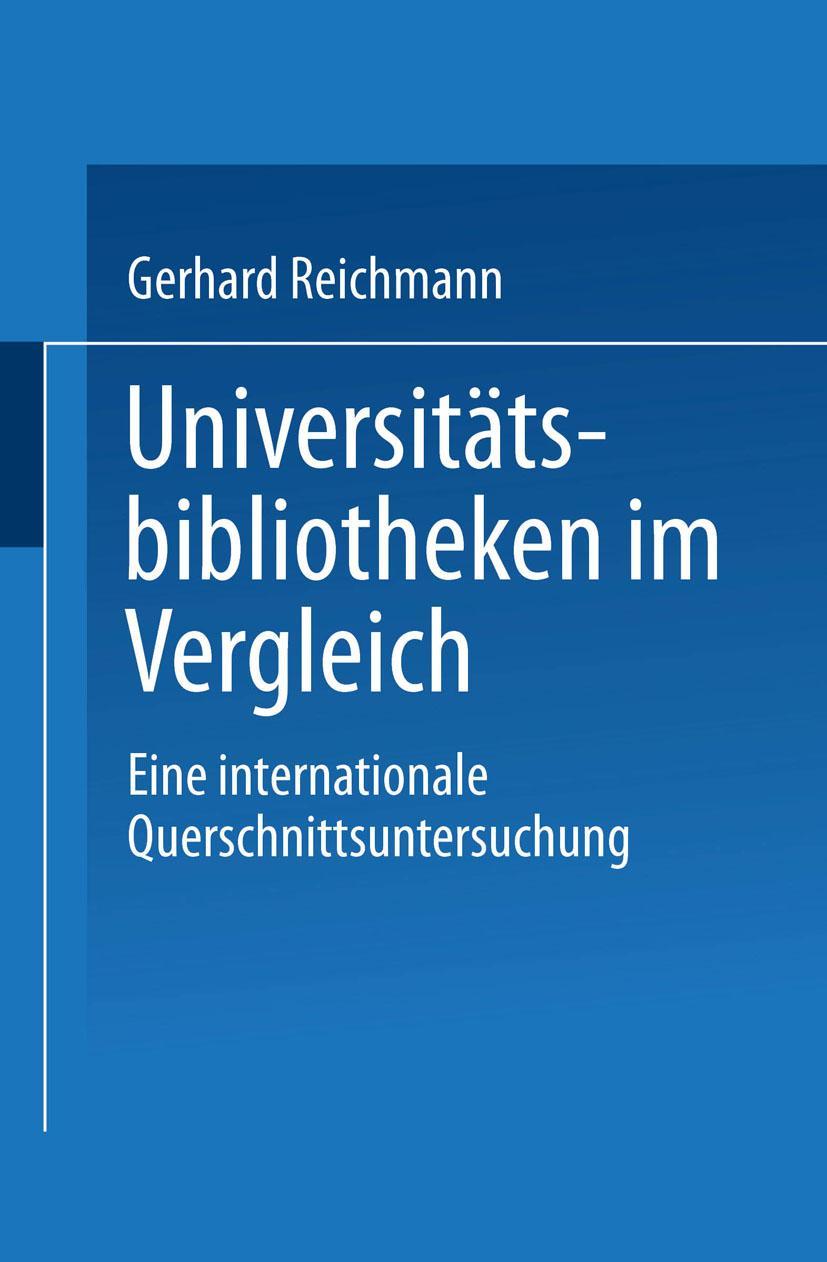 Vorderes Coverbild Universitätsbibliotheken im Vergleich
