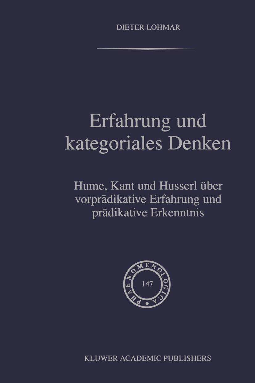 Vorderes Coverbild Erfahrung und Kategoriales Denken