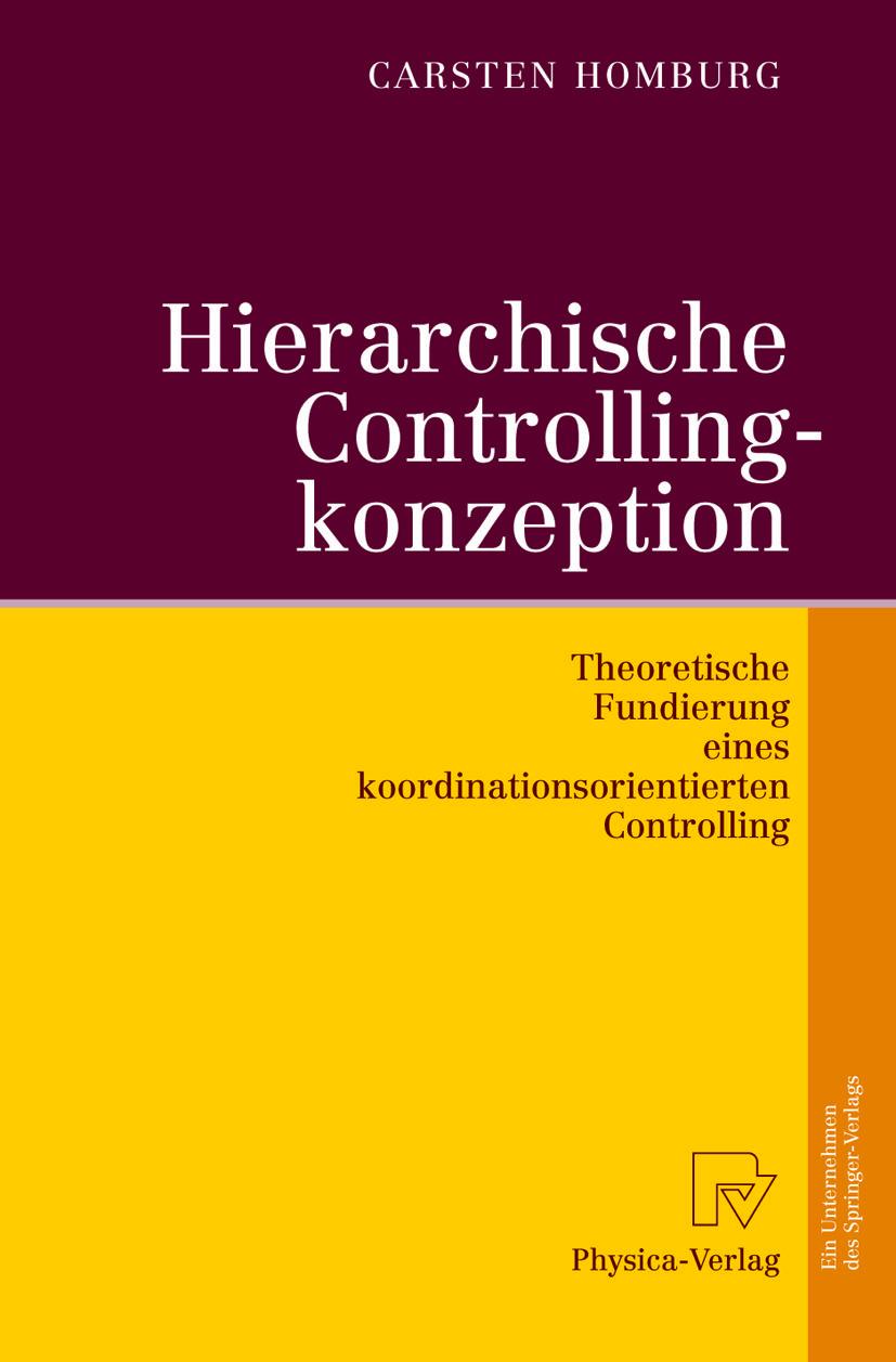 Vorderes Coverbild Hierarchische Controllingkonzeption