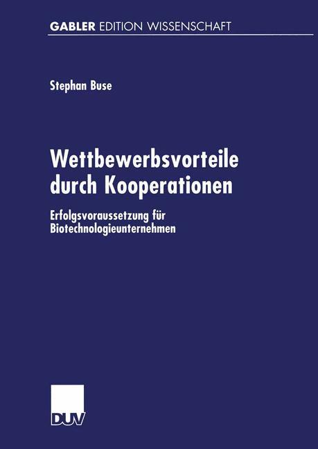 Vorderes Coverbild Wettbewerbsvorteile durch Kooperationen