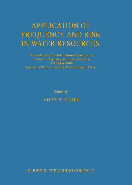 Vorderes Coverbild Application of Frequency and Risk in Water Resources