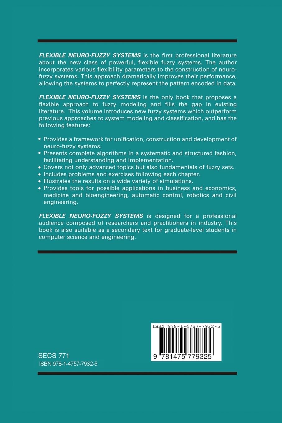 Rückseitencover Flexible Neuro-Fuzzy Systems