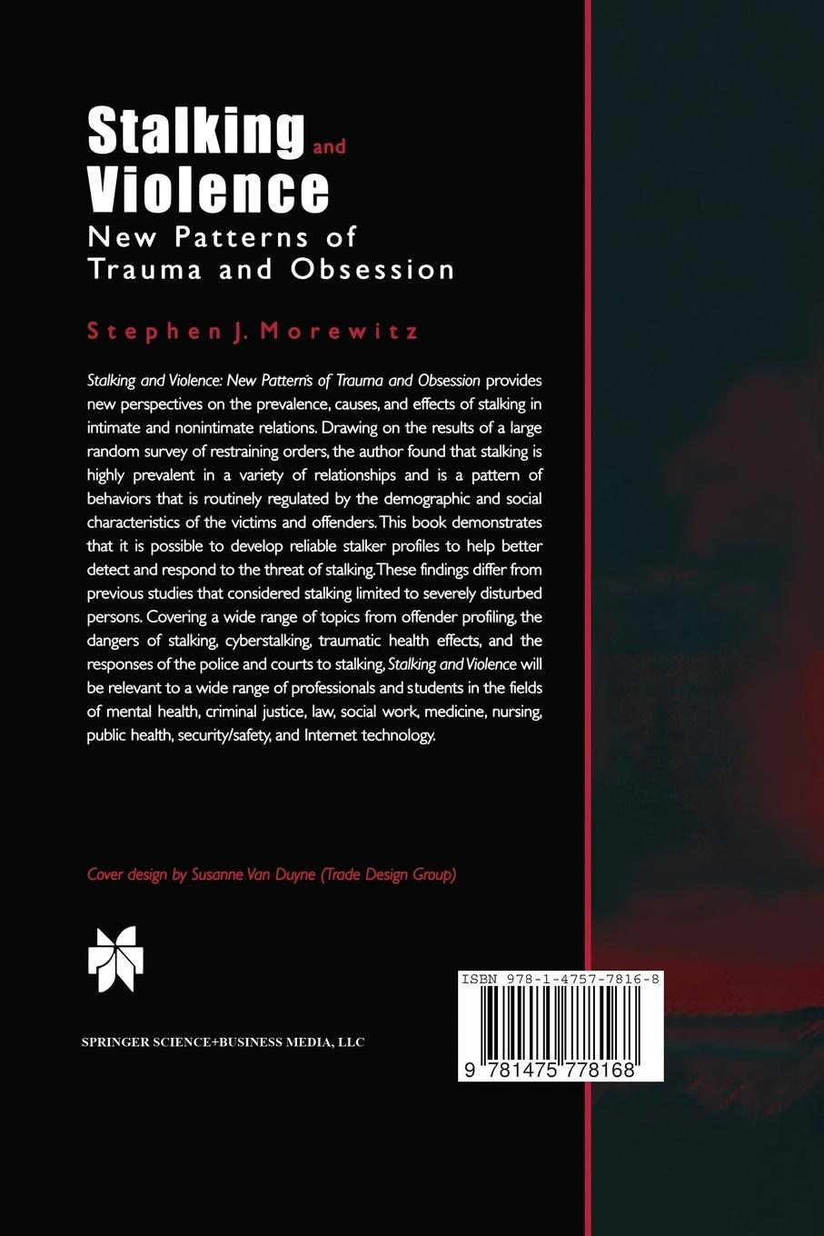 Rückseitencover Stalking and Violence