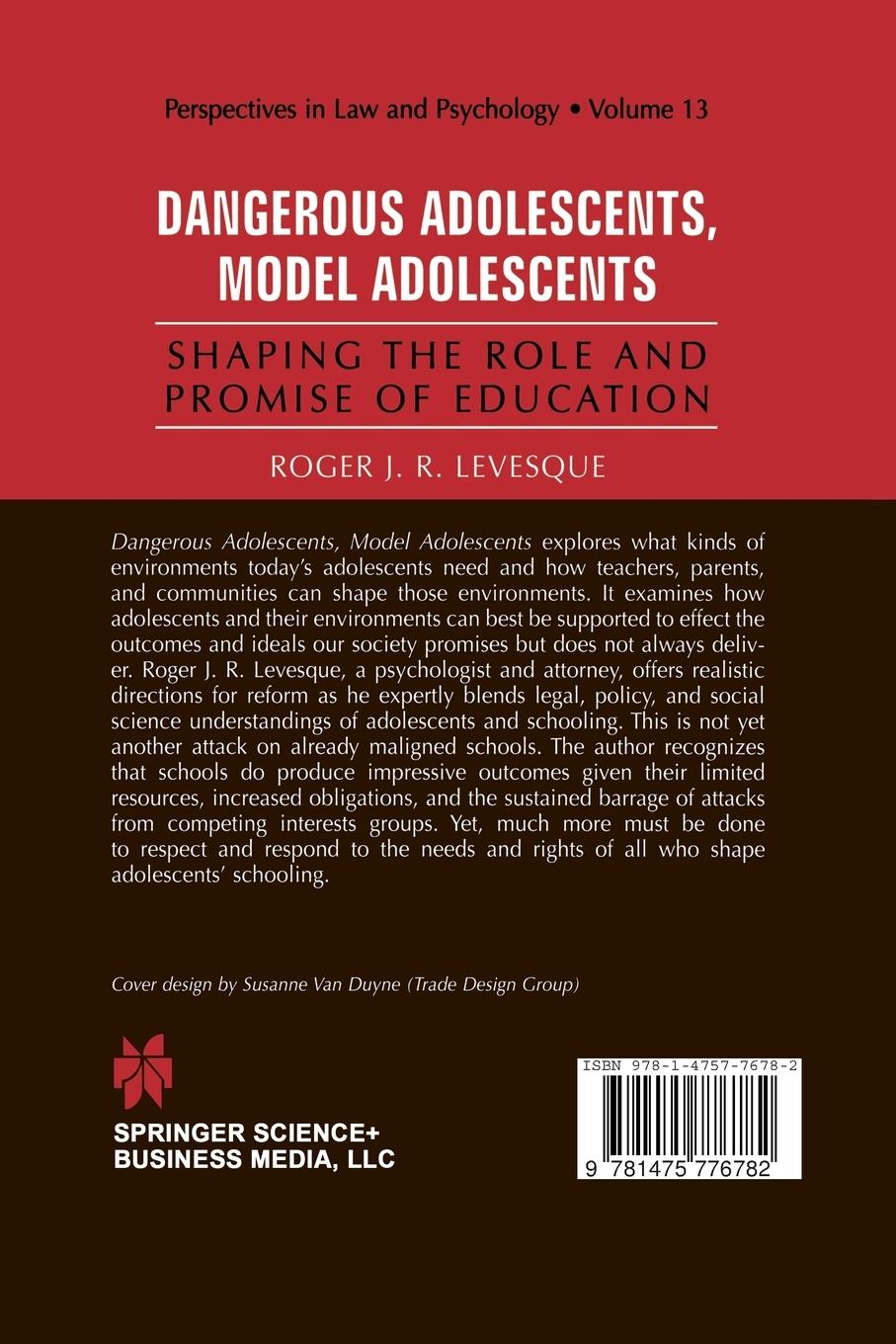 Rückseitencover Dangerous Adolescents, Model Adolescents