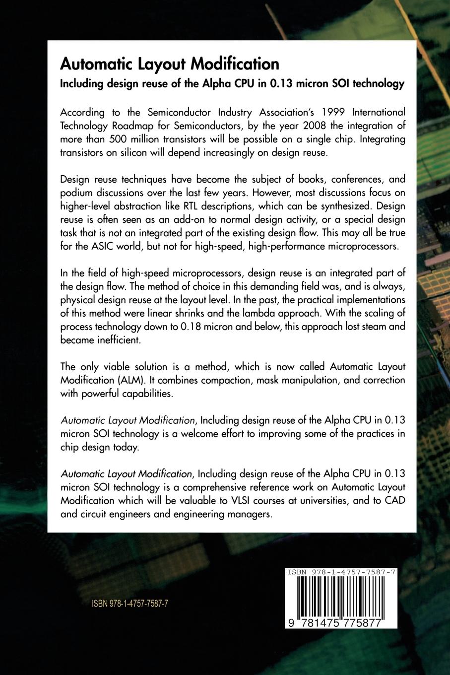 Rückseitencover Automatic Layout Modification