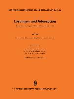 Vorderes Coverbild Lösungen und Adsorption