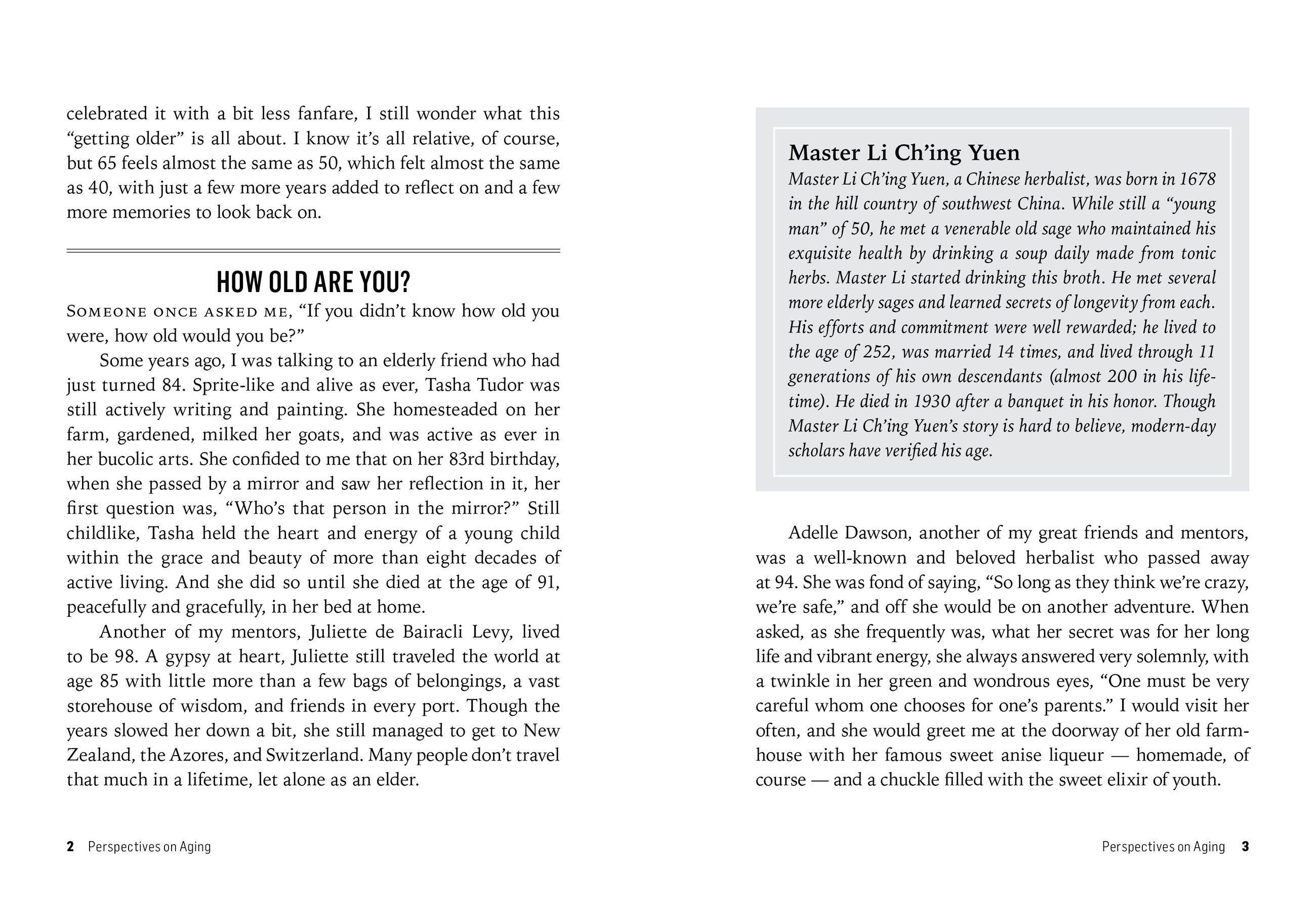 Beispielinhalt (Bild) Herbs for Long-Lasting Health