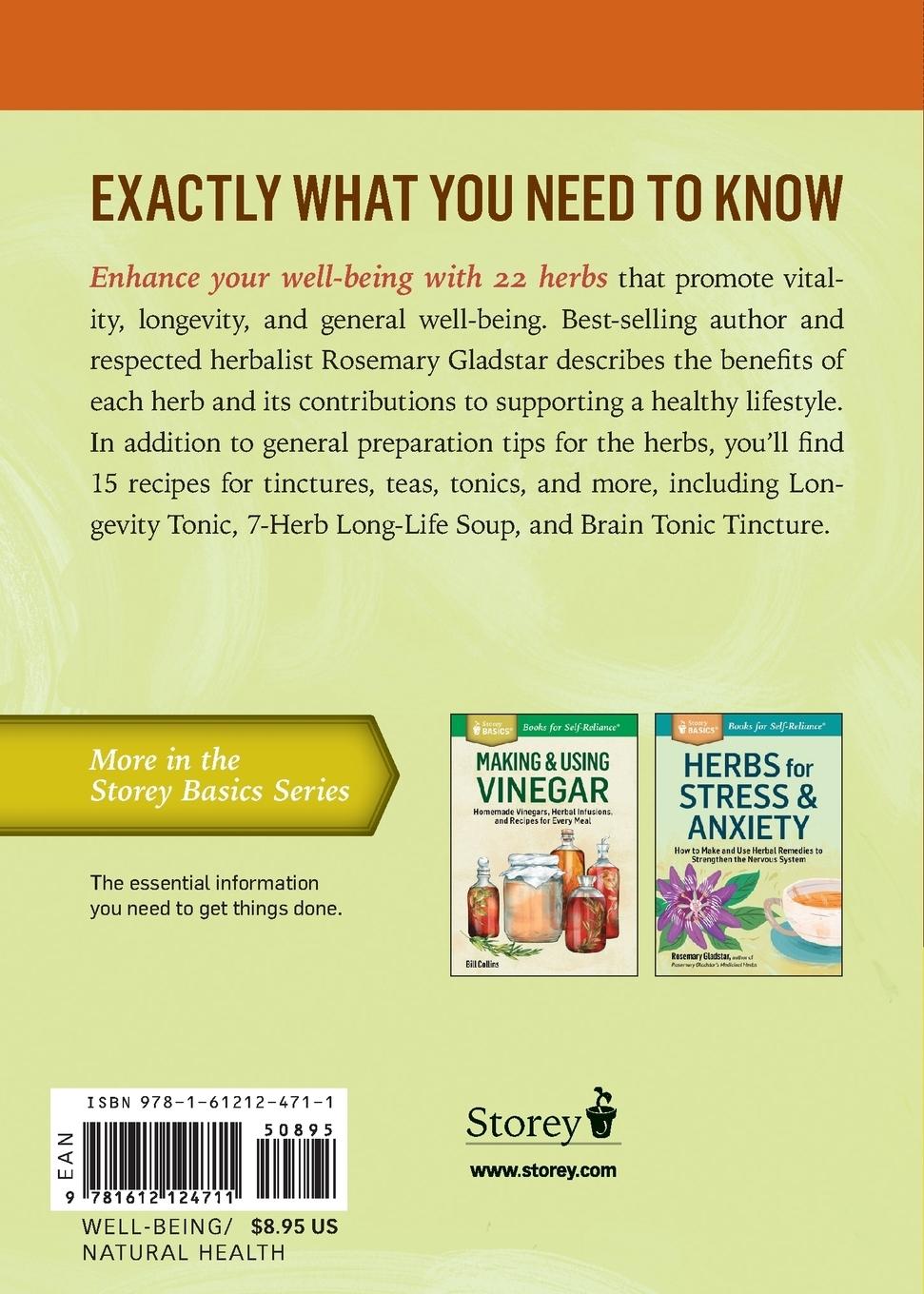 Rückseitencover Herbs for Long-Lasting Health