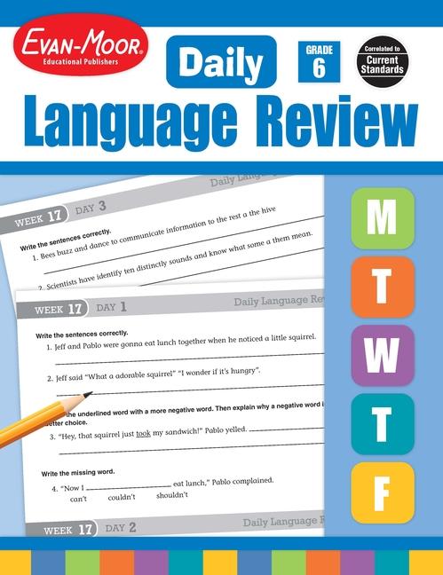Vorderes Coverbild Daily Language Review Grade 6+ Te