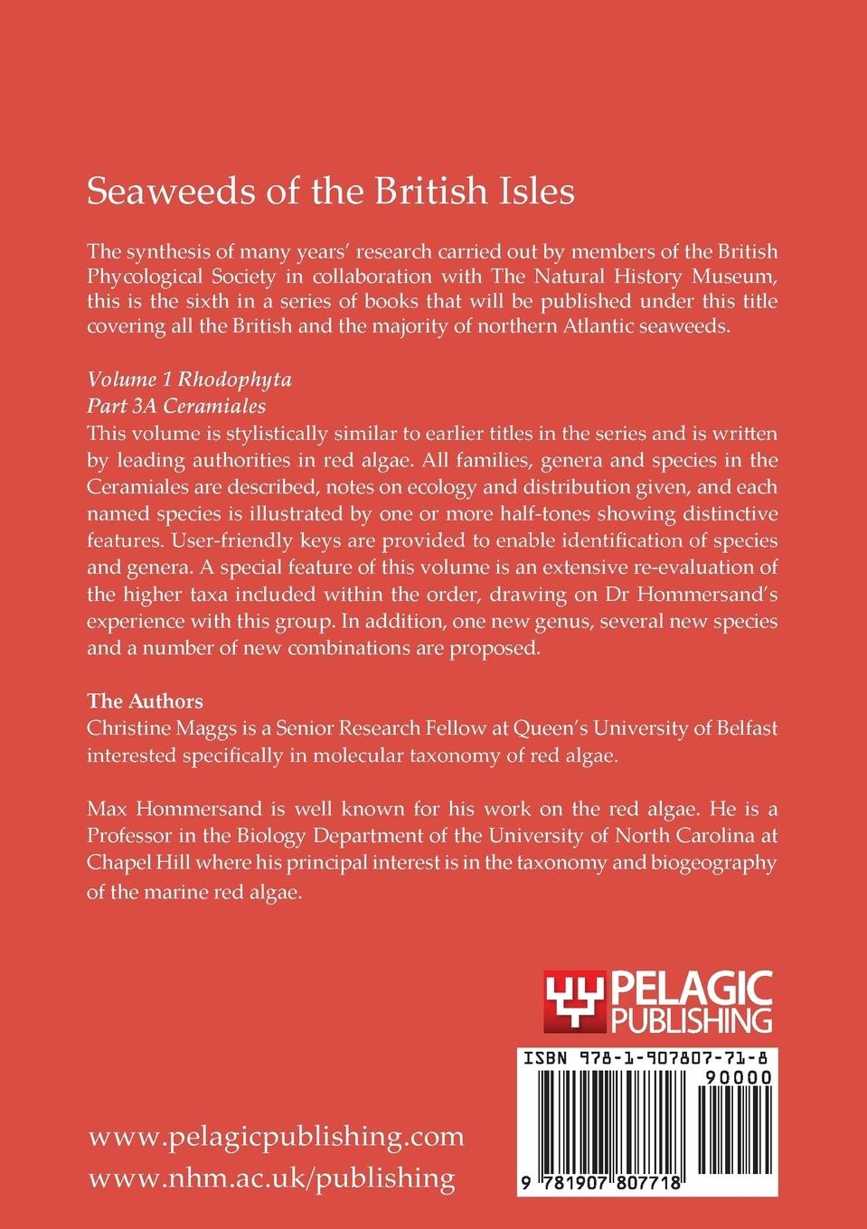 Rückseitencover Seaweeds of the British Isles