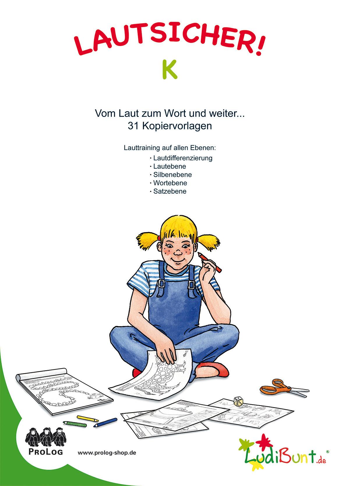 Vorderes Coverbild Lautsicher K - Kopiervorlagen