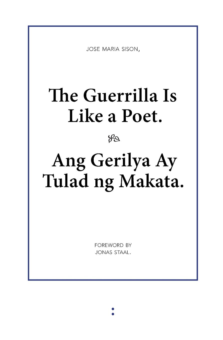Vorderes Coverbild The Guerrilla Is Like a Poet