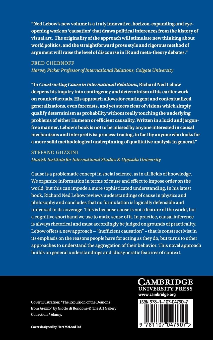 Rückseitencover Constructing Cause in International Relations