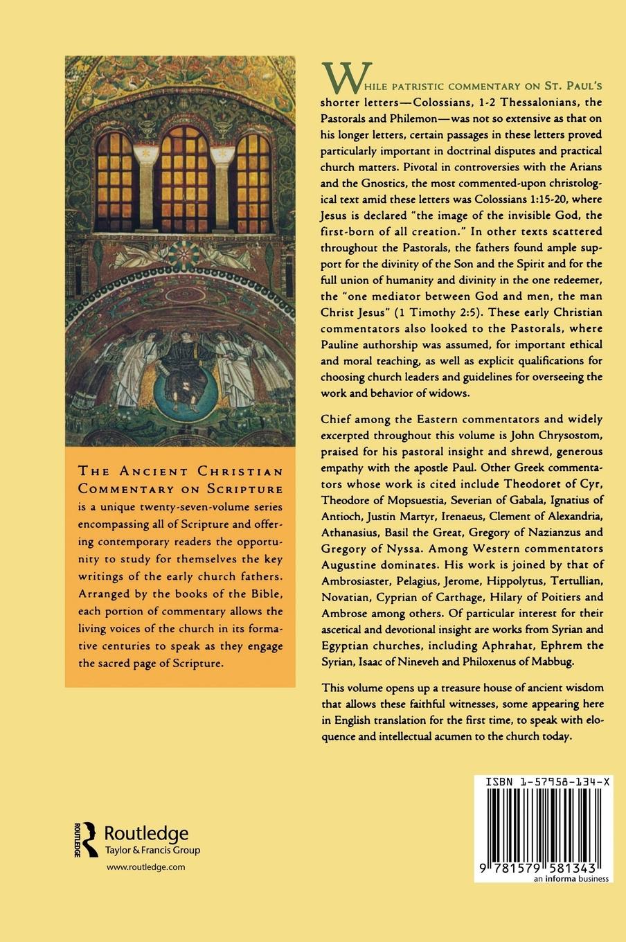 Rückseitencover Colossians, 1-2 Thessalonians, 1-2 Timothy, Titus, Philemon