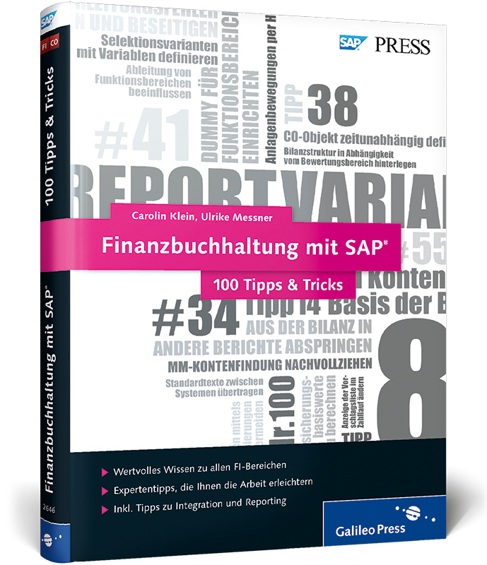Vorderes Coverbild Finanzbuchhaltung mit SAP - 100 Tipps & Tricks