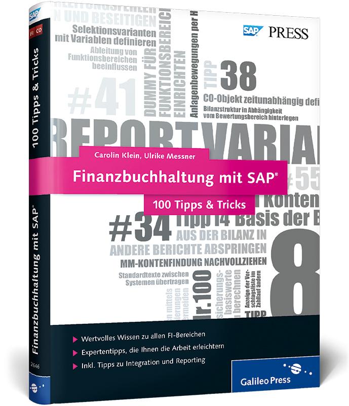 Vorderes Coverbild Finanzbuchhaltung mit SAP - 100 Tipps & Tricks