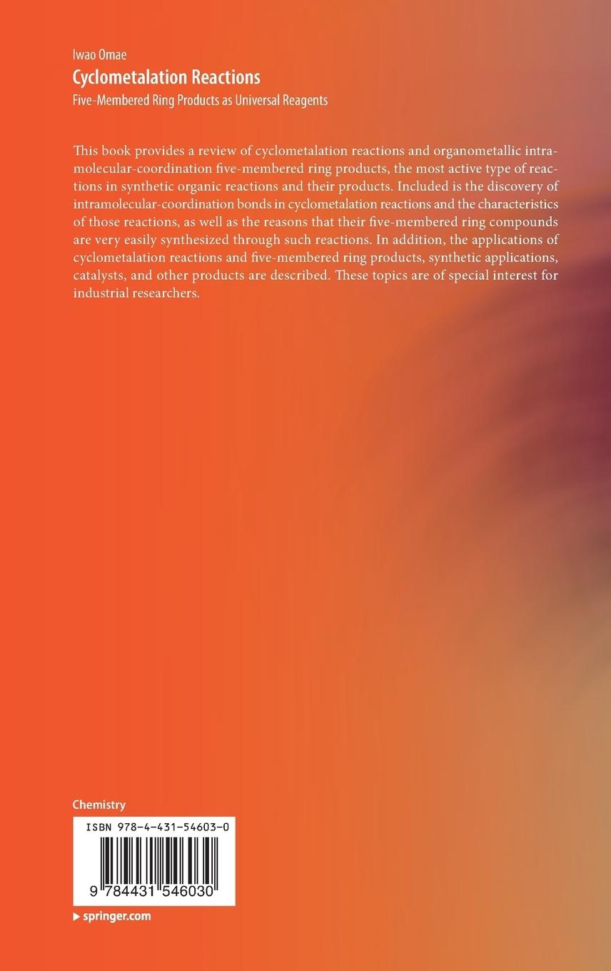 Rückseitencover Cyclometalation Reactions