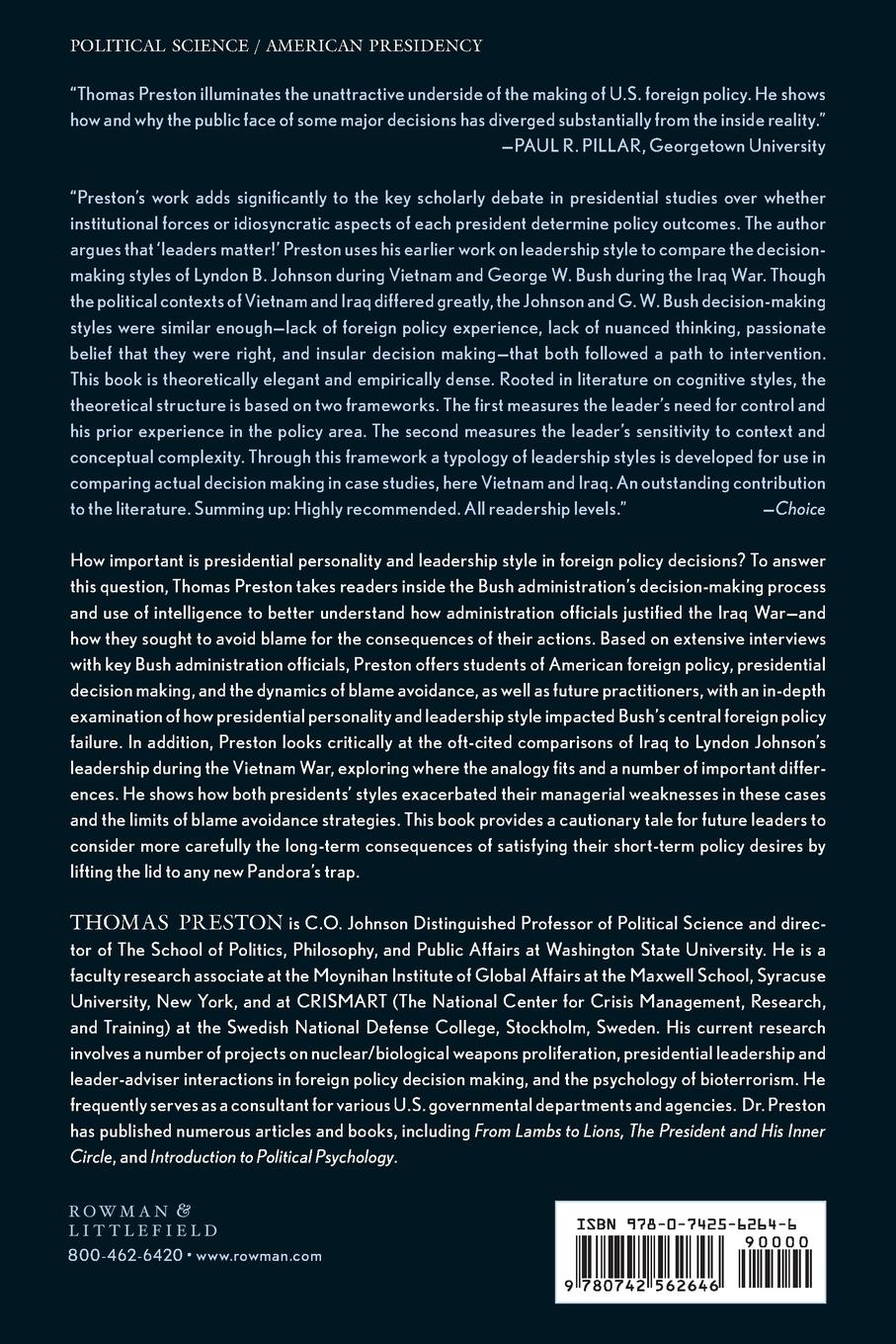 Rückseitencover Pandora's Trap