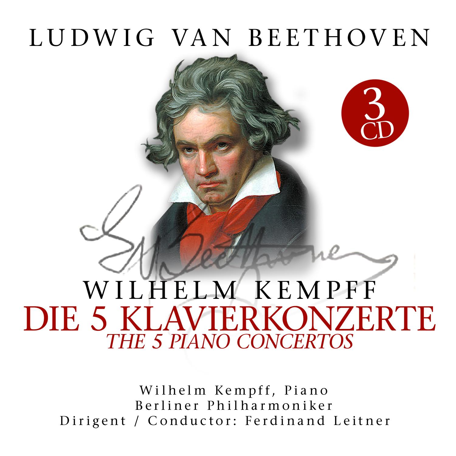 Vorderes Coverbild Beethoven:5 Klavierkonzerte-5 Klavierkonzerte