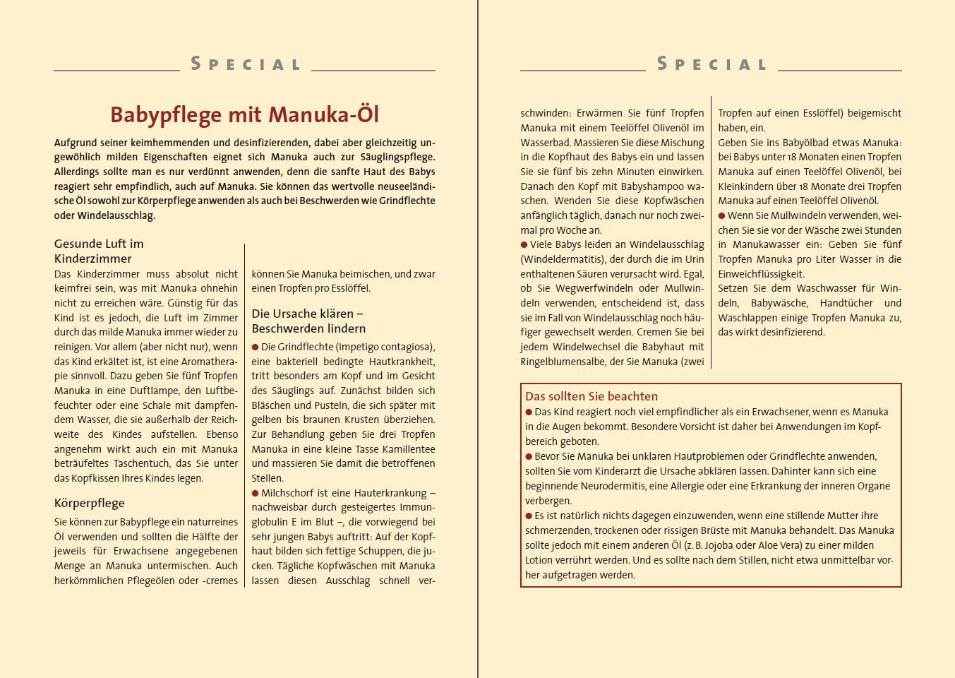 Beispielinhalt (Bild) Manuka-Heilmittel der Natur