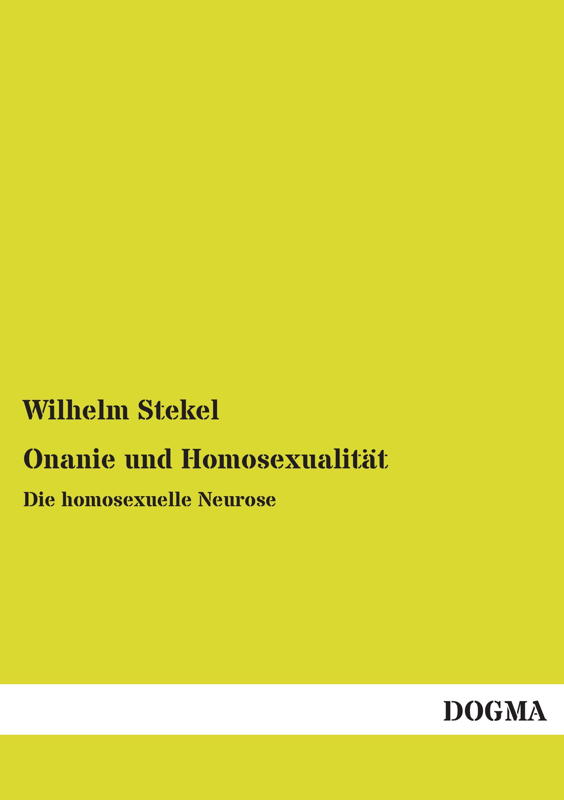 Vorderes Coverbild Onanie und Homosexualität