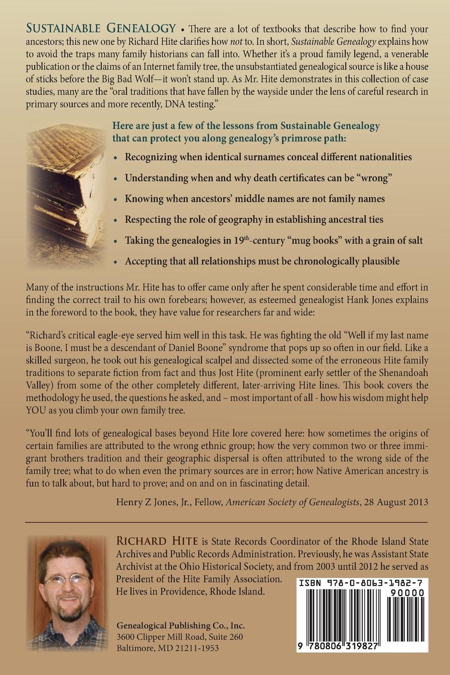 Rückseitencover Sustainable Genealogy