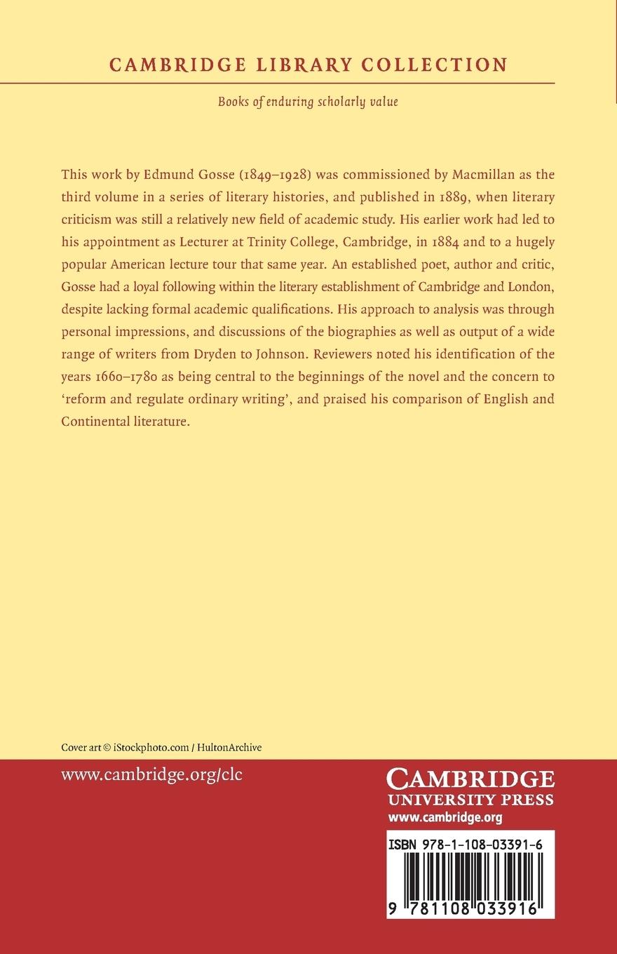 Rückseitencover A History of Eighteenth-Century Literature (1660 1780)