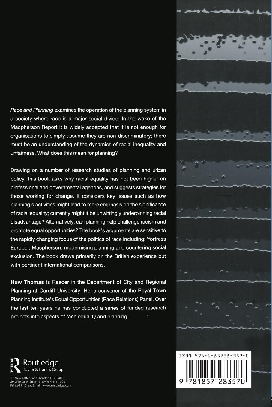 Rückseitencover Race and Planning