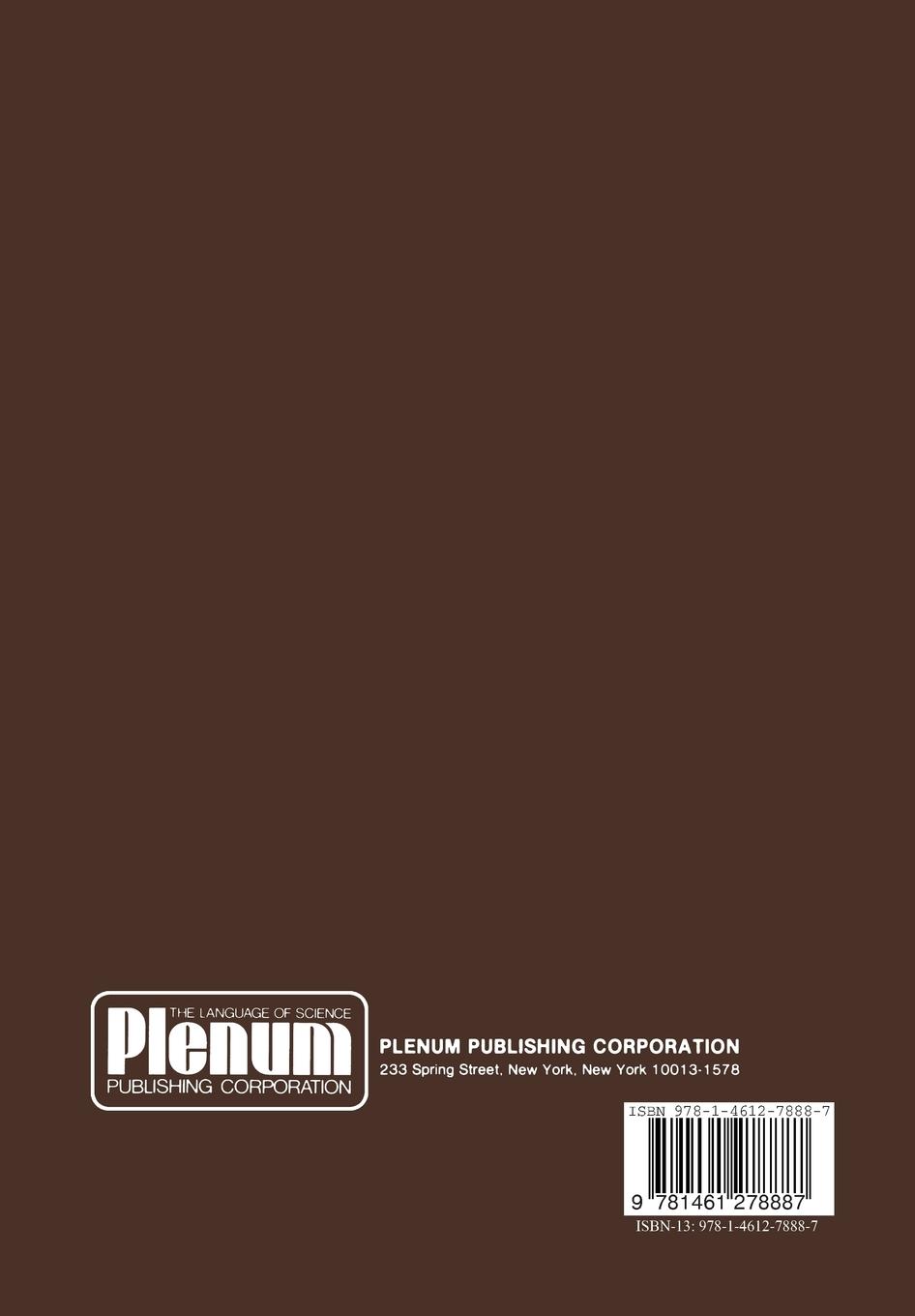 Rückseitencover Condensed Matter Theories