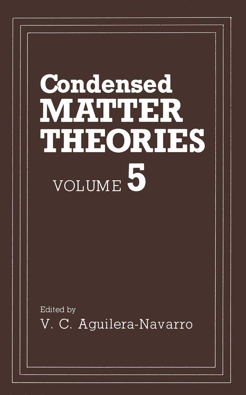 Vorderes Coverbild Condensed Matter Theories