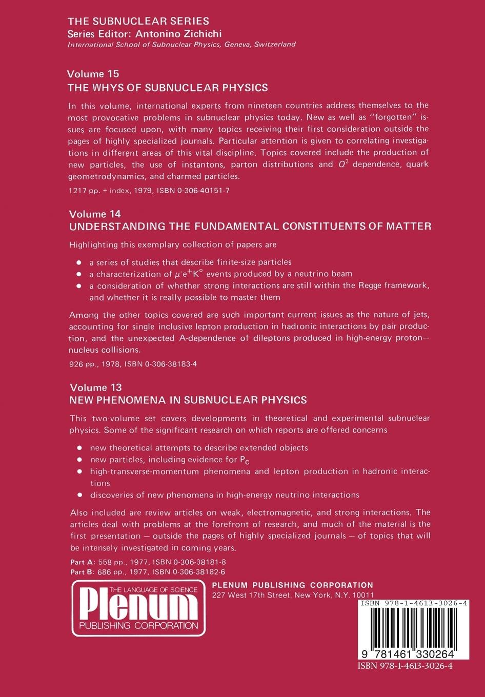 Rückseitencover High-Energy Physics in the Einstein Centennial Year