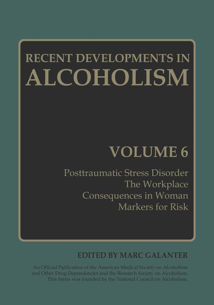 Vorderes Coverbild Recent Developments in Alcoholism