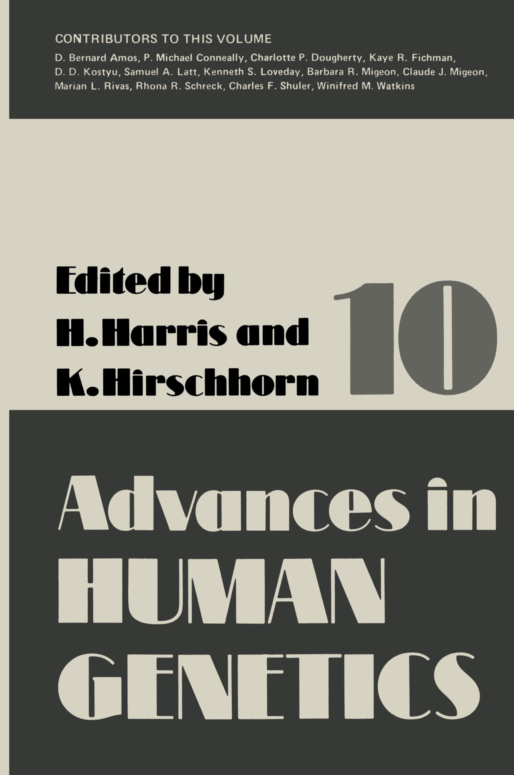 Vorderes Coverbild Advances in Human Genetics 10