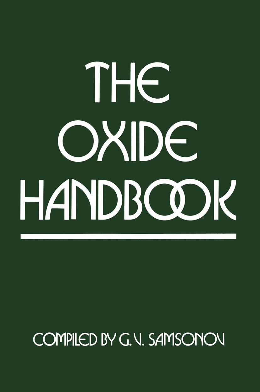 Vorderes Coverbild The Oxide Handbook