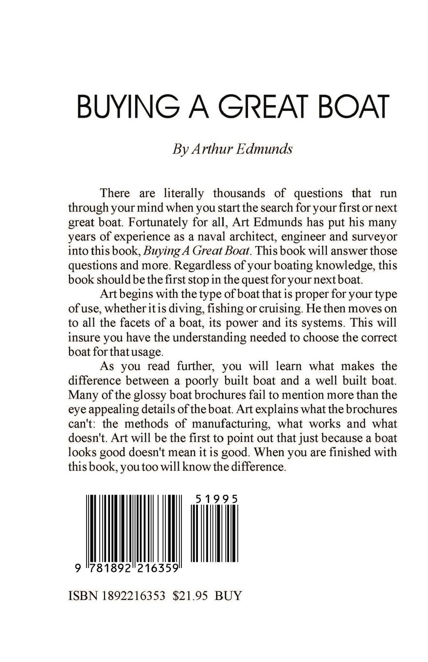 Rückseitencover Buying a Great Boat