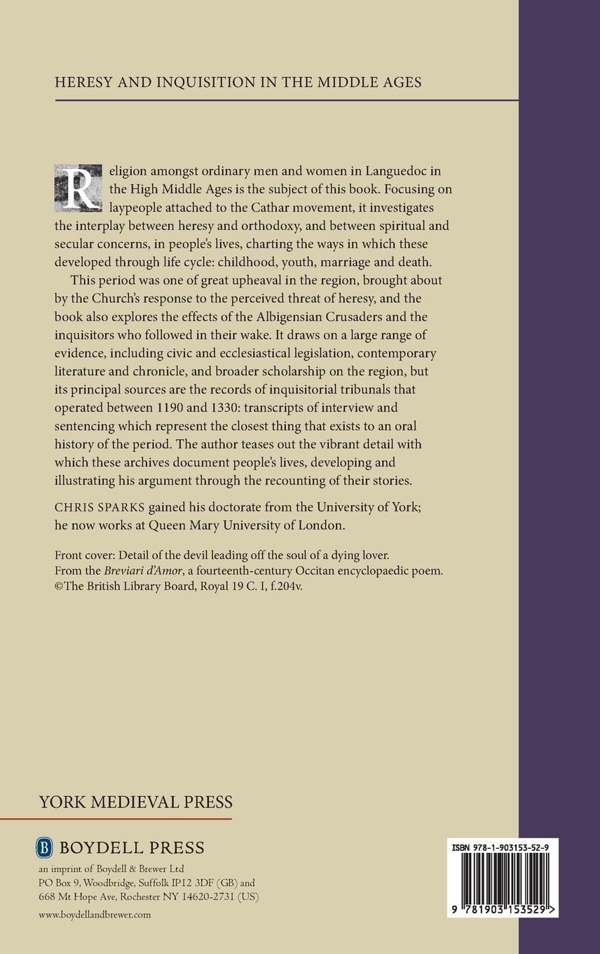 Rückseitencover Heresy, Inquisition and Life Cycle in Medieval Languedoc