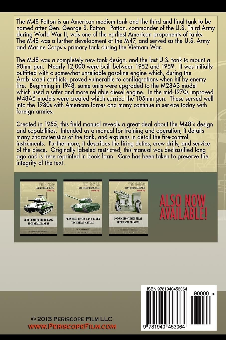 Rückseitencover Tank 90-MM Gun M48 Field Manual