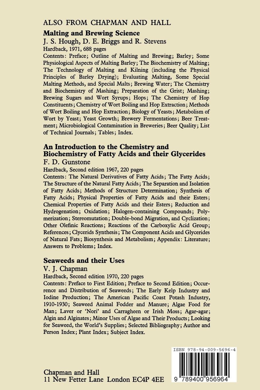 Rückseitencover Perfumes, Cosmetics and Soaps