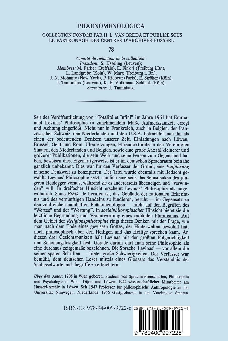 Rückseitencover Jenseits von Sein und Zeit