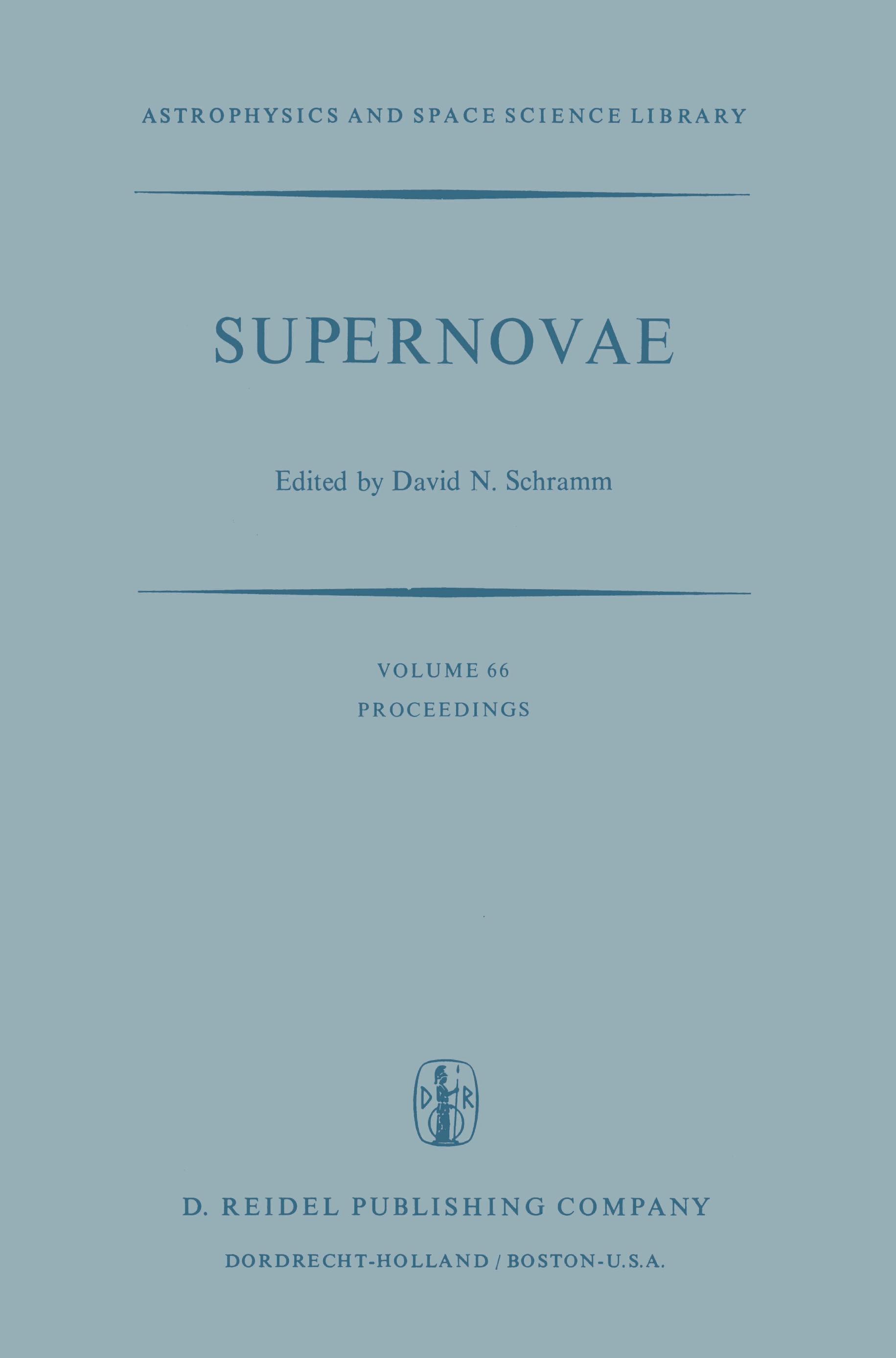Vorderes Coverbild Supernovae