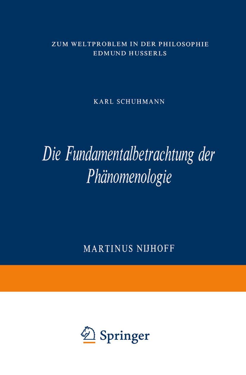 Vorderes Coverbild Die Fundamentalbetrachtung der Phänomenologie