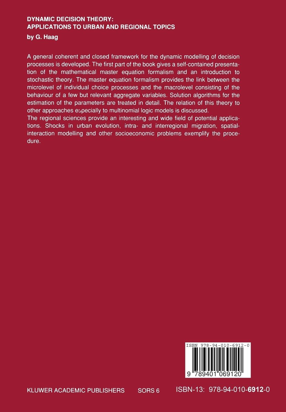 Rückseitencover Dynamic Decision Theory