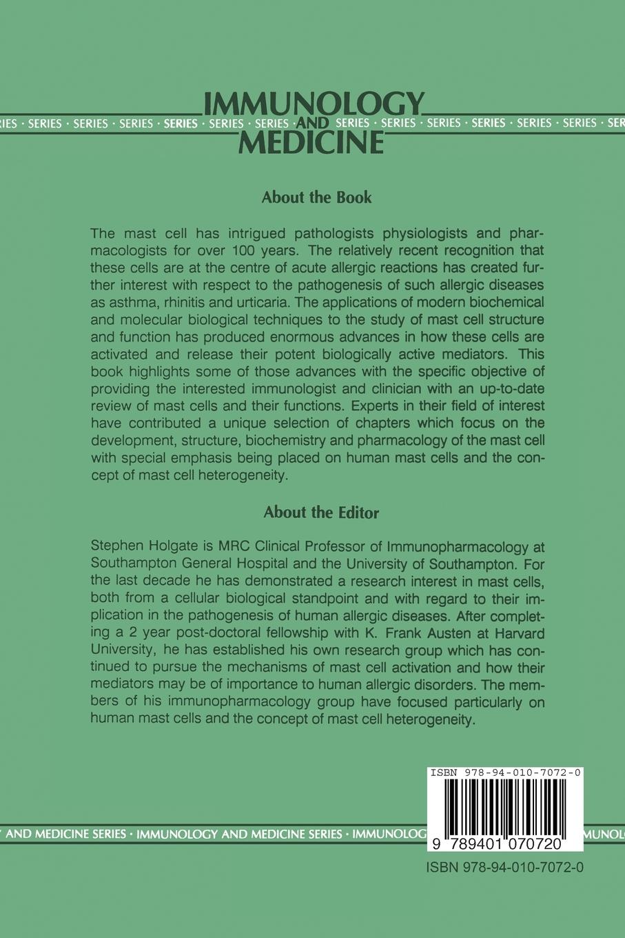 Rückseitencover Mast Cells, Mediators and Disease