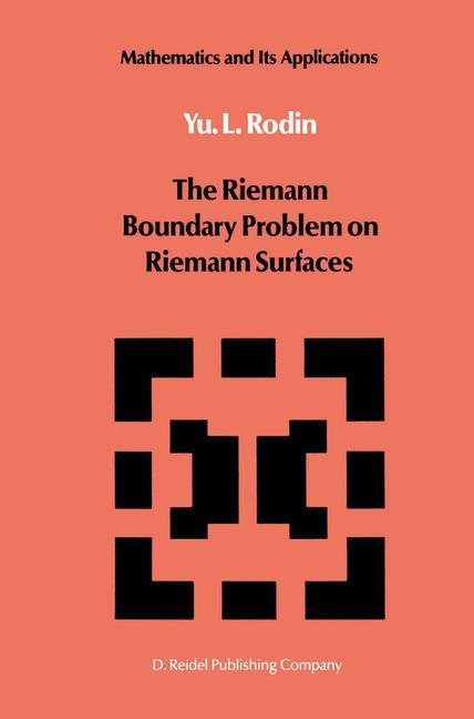 Vorderes Coverbild The Riemann Boundary Problem on Riemann Surfaces