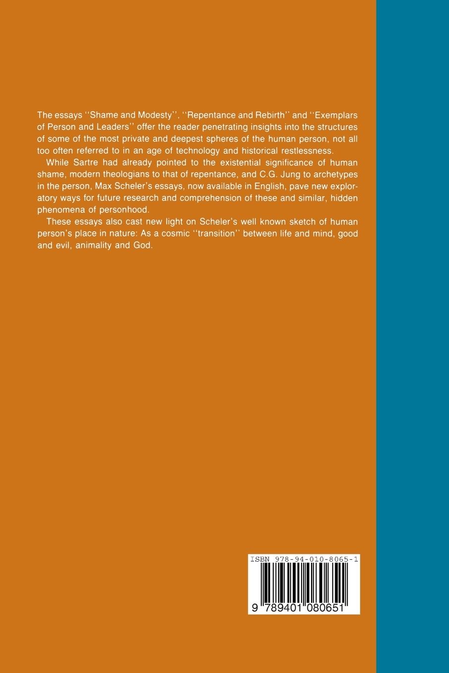 Rückseitencover Person and Self-Value