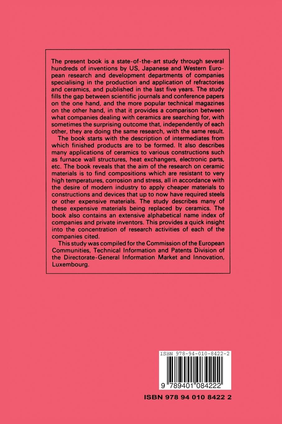 Rückseitencover Materials for Refractories and Ceramics
