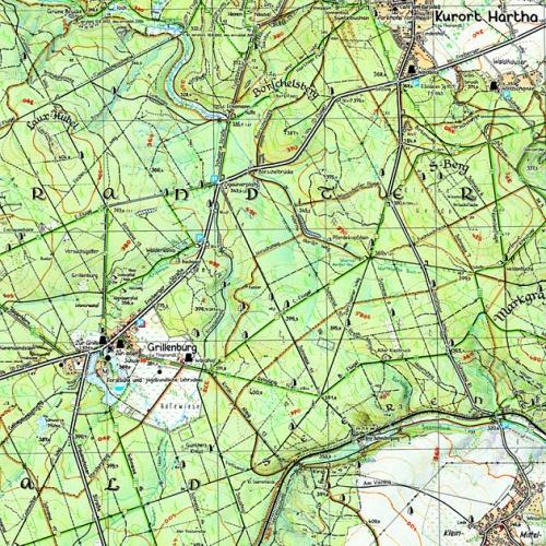 Beispielinhalt (Bild) Tharandter Wald 1 : 20 000