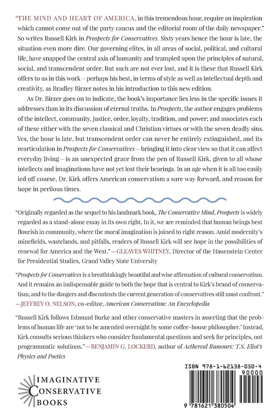Rückseitencover Prospects for Conservatives